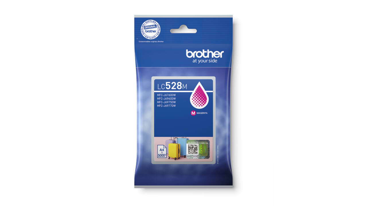 Inktcartridge Brother LC-528M rood