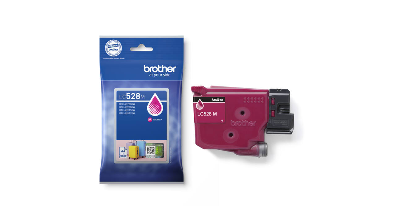 Inktcartridge Brother LC-528M rood