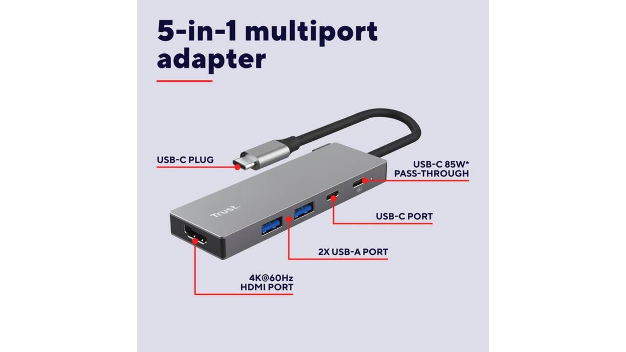 Adapter Trust Dalyx 5-in-1