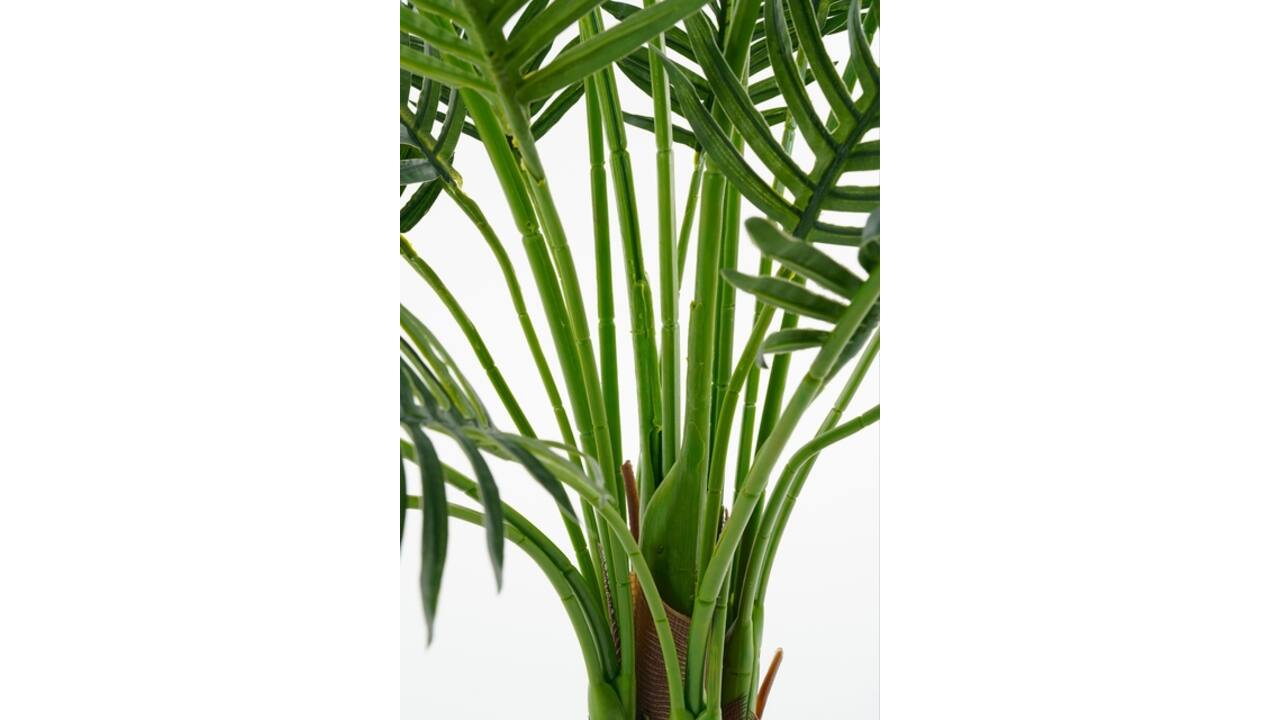 Kunstplant Mica Areca palm in pot groen waterproof