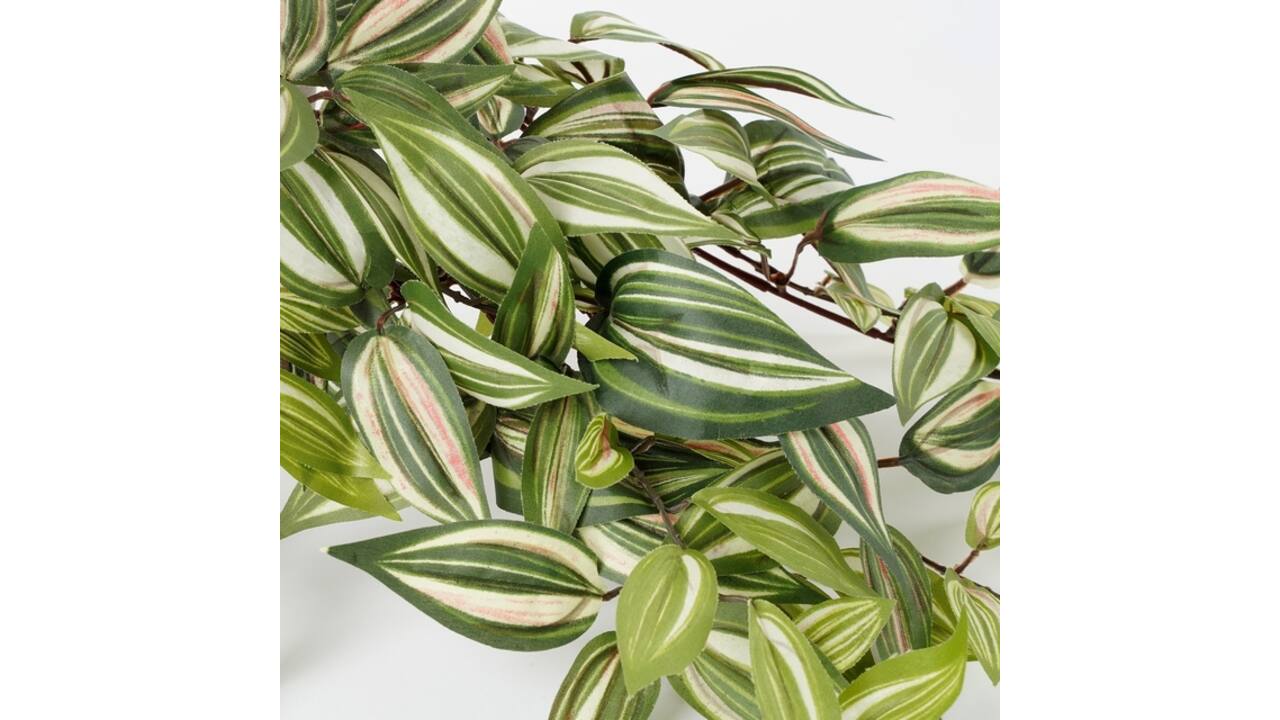Kunstplant Mica Tradescantia hangend groen Ø25 45cm