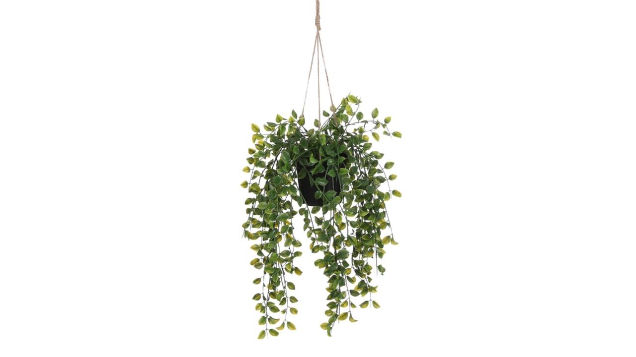 Kunstplant Mica Ficus hangend in pot groen Ø20 46cm