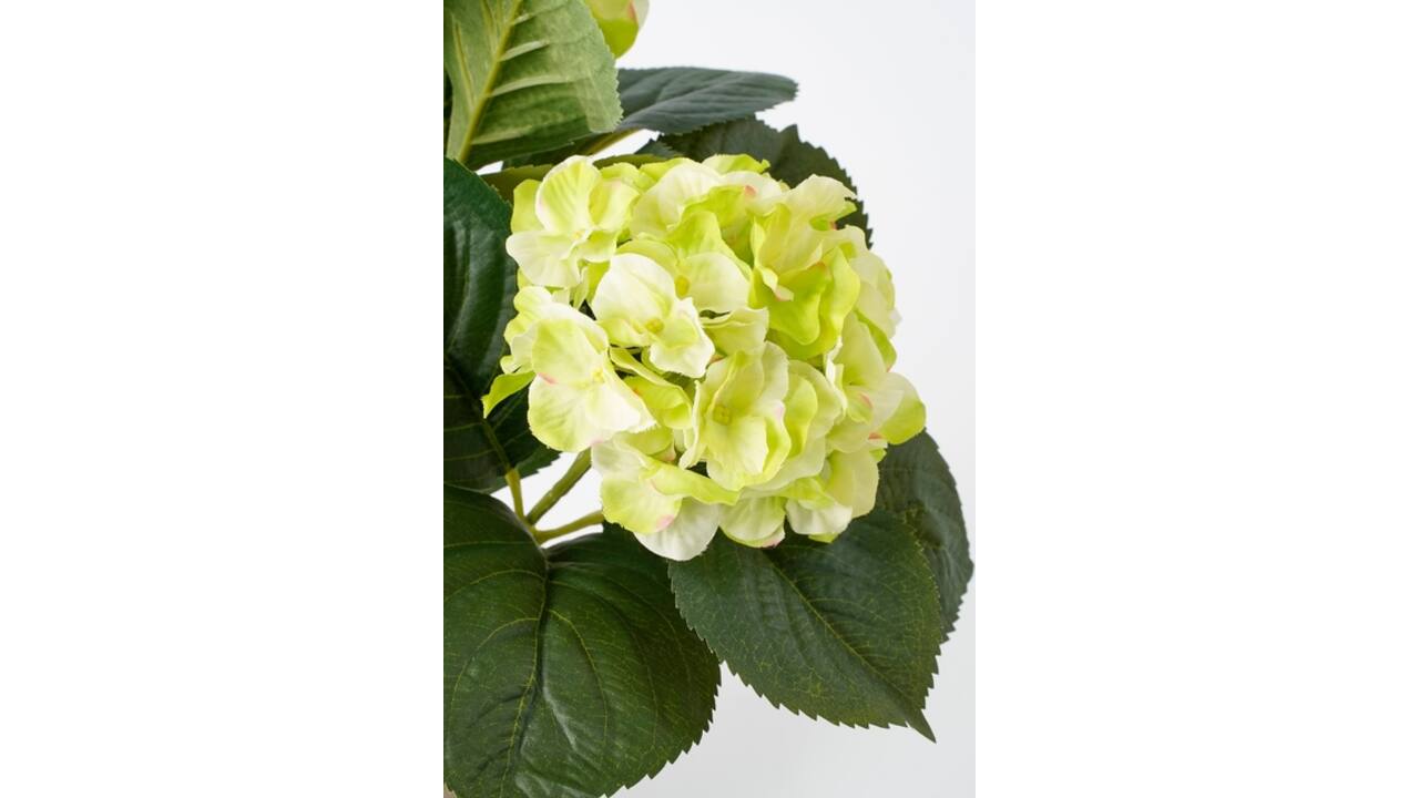 Kunstplant Mica Hortensia in pot groen Ø35 40cm