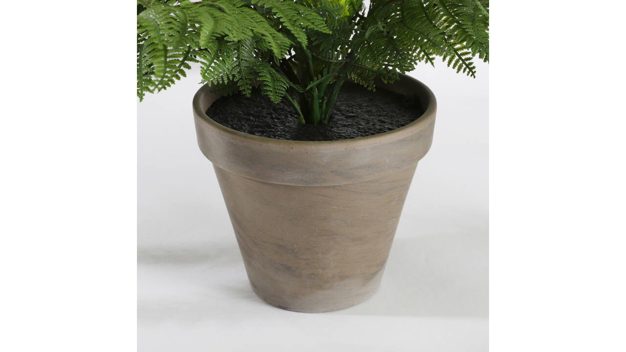 Kunstplant Mica varen groen in pot Stan grijs Ø50 38cm