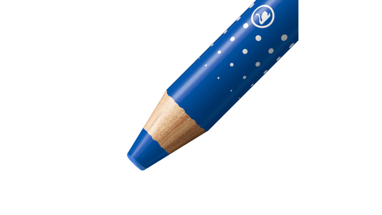 Whiteboardpotlood STABILO MARKdry incl 2 slijpers blauw classpack 30st