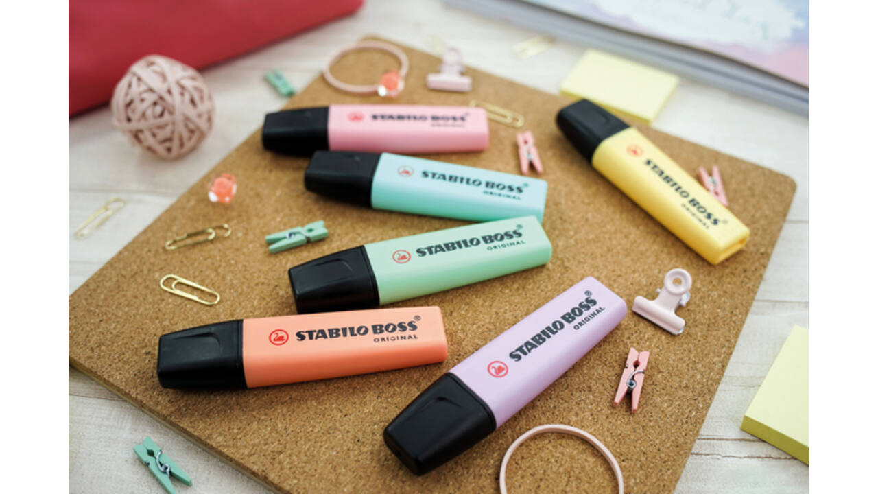 Markeerstift STABILO BOSS Original 70 ass pastel classpack à 48 stuks