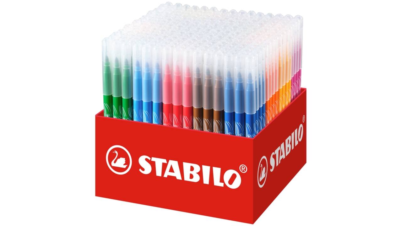 Viltstift STABILO power 280 medium assorti classpack à 240 stuks