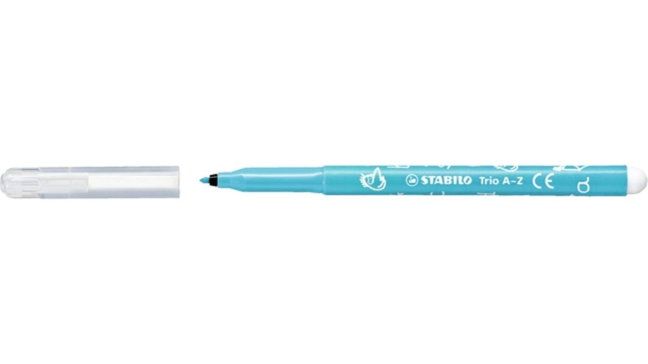 Viltstift STABILO Trio A-Z 378 fijn assorti classpack à 144 stuks