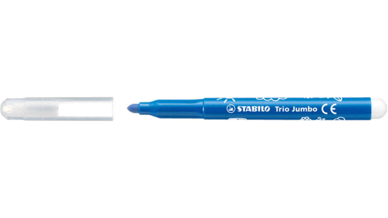 Viltstift STABILO Trio Jumbo 380 XL assorti classpack à 144 stuks