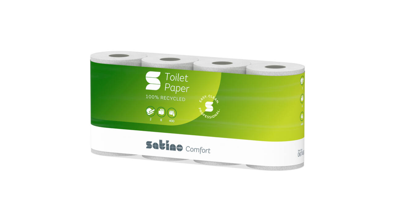 Toiletpapier Satino MT1 Comfort 2-laags 400 vel wit 067490