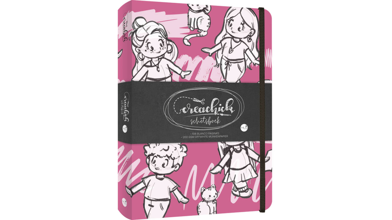 Schetsboek CreaChick Raspberry