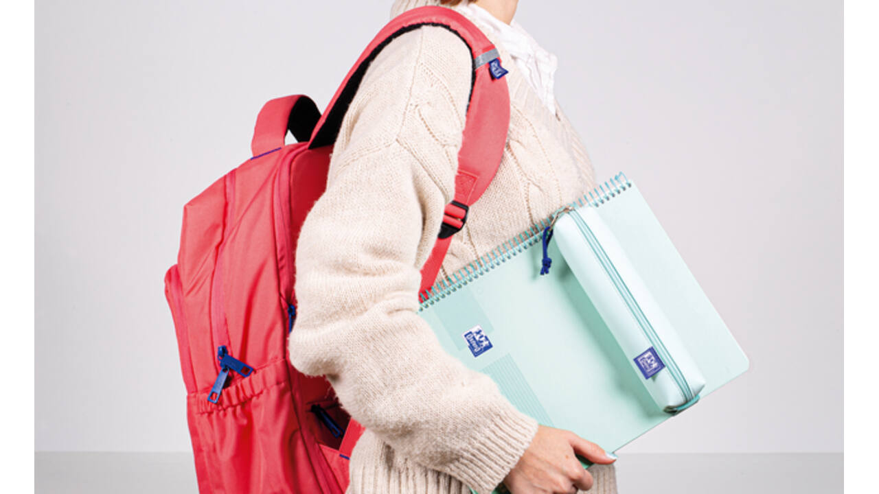 Pennenetui Oxford Live & Go pastel blauw