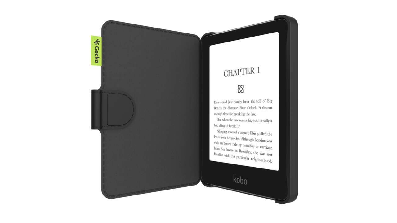 Beschermhoes Gecko Kobo Clara & Tolino zwart