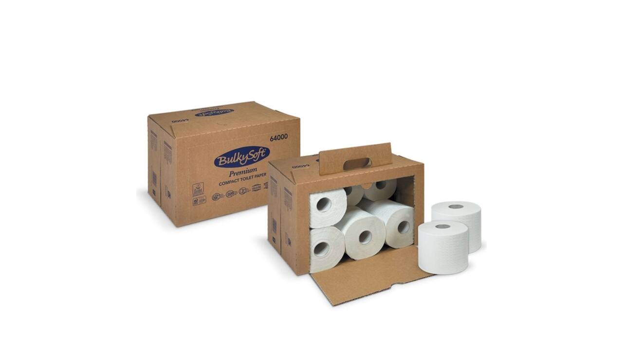 Toiletpapier BulkySoft Premium 2-laags 12x500 vel wit 64000