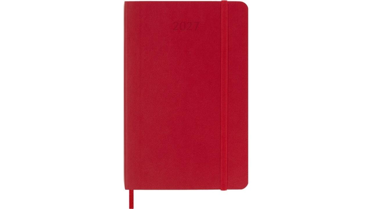 Agenda 2027 Moleskine 12M Planner Weekly 7dagen/1pagina pocket sc scarlet red
