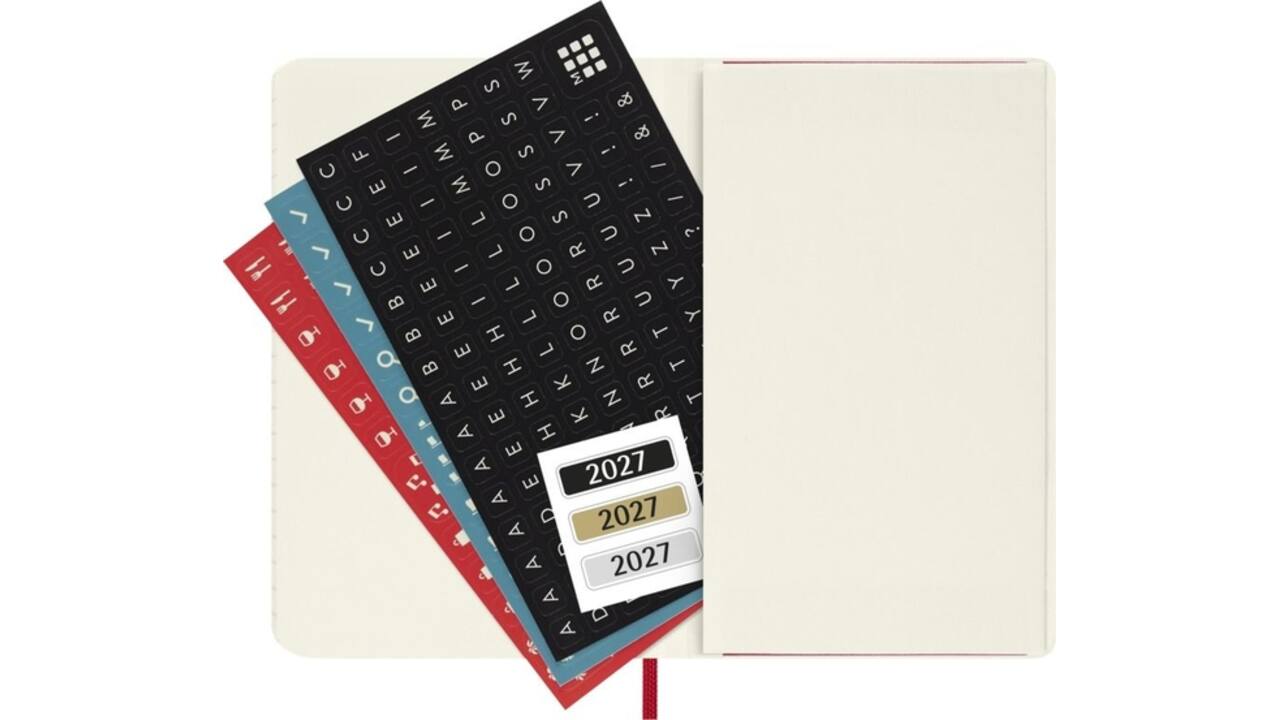 Agenda 2027 Moleskine 12M Planner Weekly 7dagen/1pagina pocket sc scarlet red