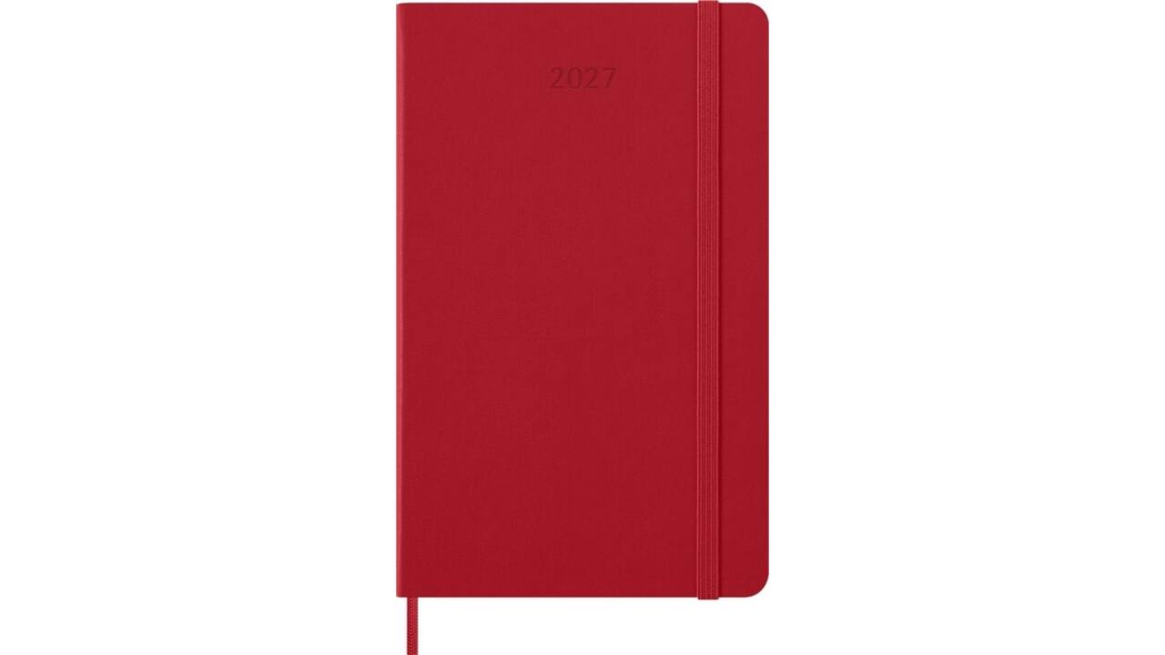 Agenda 2027 Moleskine 12M Planner Weekly 7dagen/1pagina large hc scarlet red