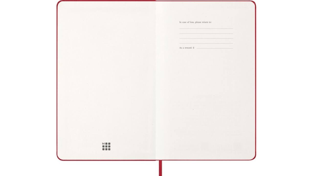 Agenda 2027 Moleskine 12M Planner Weekly 7dagen/1pagina large hc scarlet red