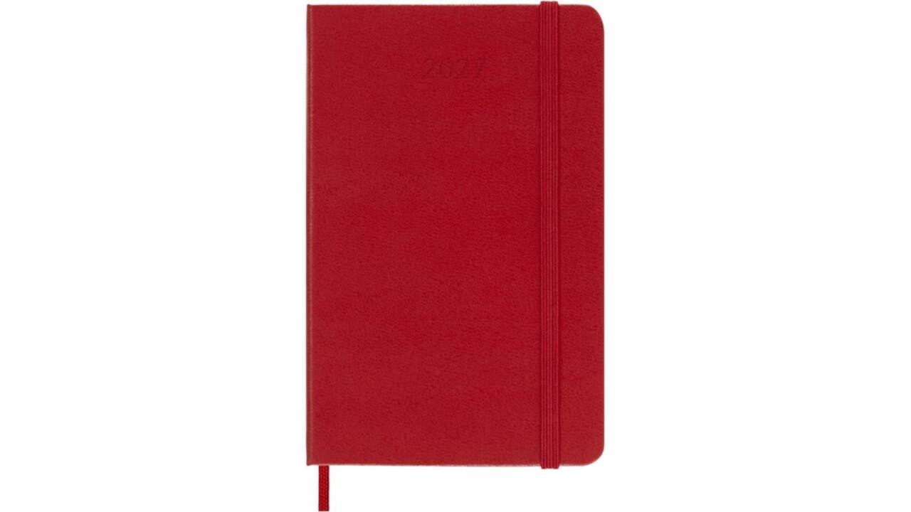 Agenda 2027 Moleskine 12M Planner Weekly 7dagen/1pagina pocket hc scarlet red