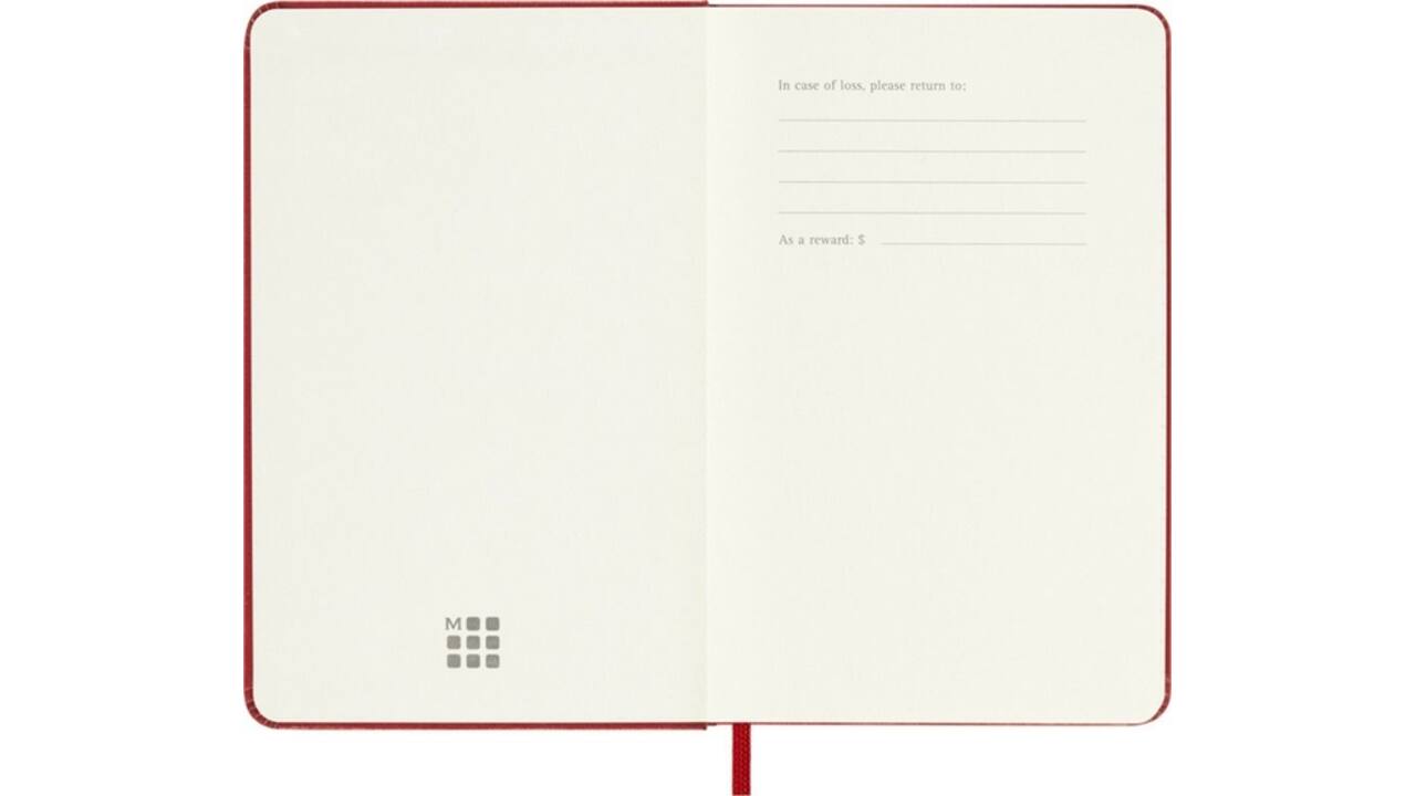 Agenda 2027 Moleskine 12M Planner Weekly 7dagen/1pagina pocket hc scarlet red
