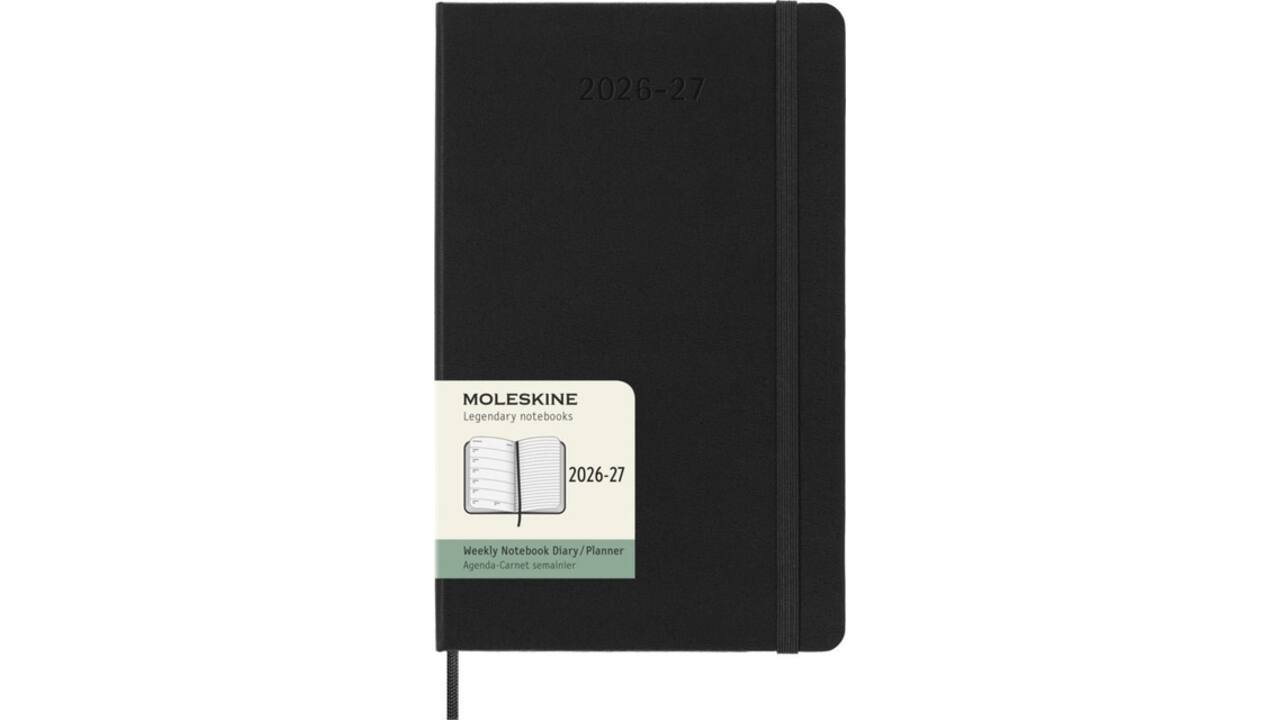 Agenda 2027 Moleskine 18M Planner Weekly 7dagen/1pagina large hc black