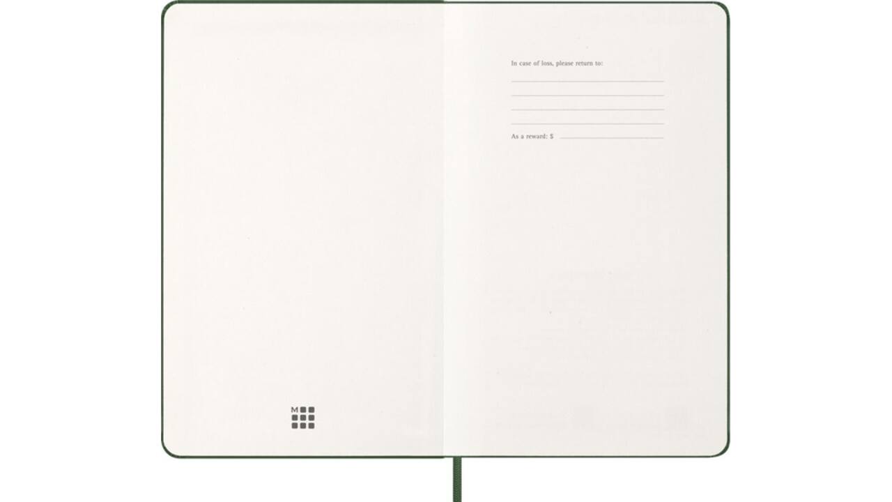 Agenda 2027 Moleskine 12M Planner Weekly 7dagen/1pagina large hc myrtle green