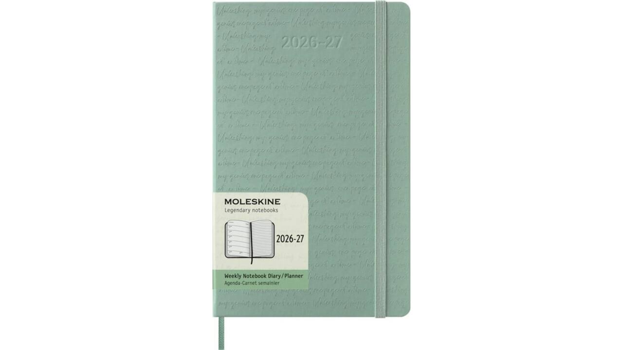 Agenda 2027 Moleskine 18M Planner Weekly 7dagen/1pagina large hc sage green