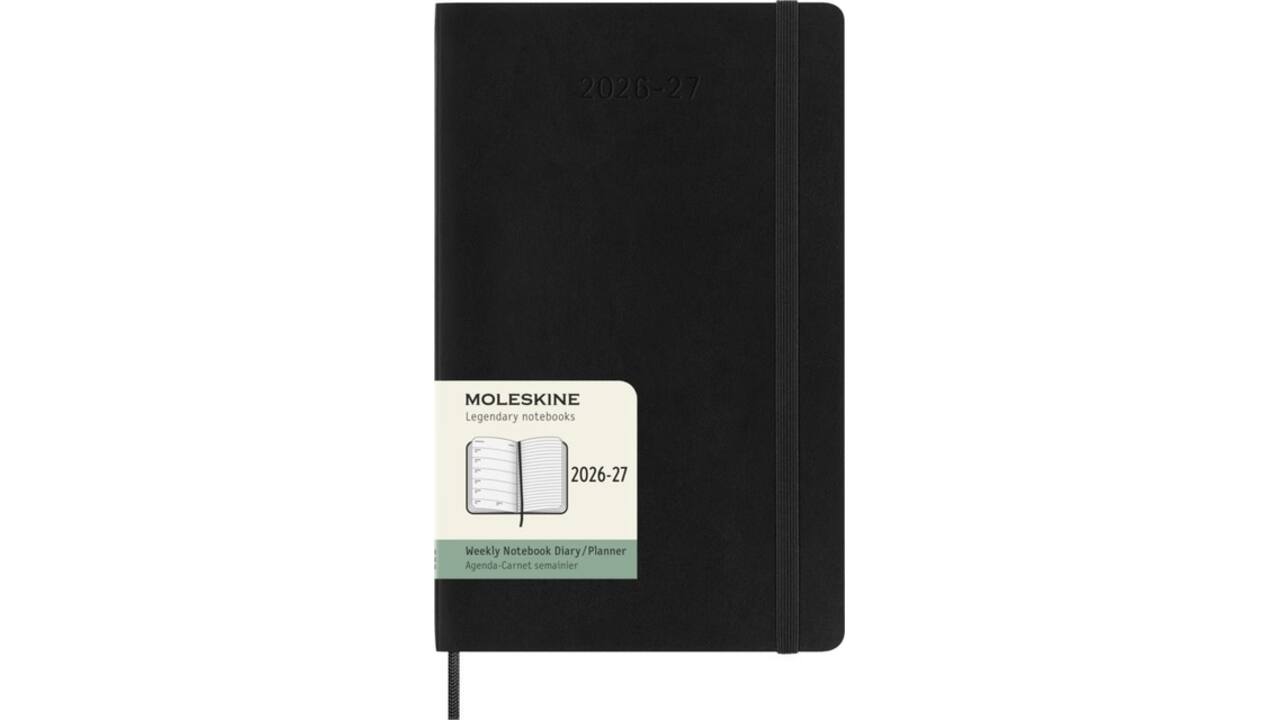 Agenda 2027 Moleskine 18M Planner Weekly 7dagen/1pagina large sc black