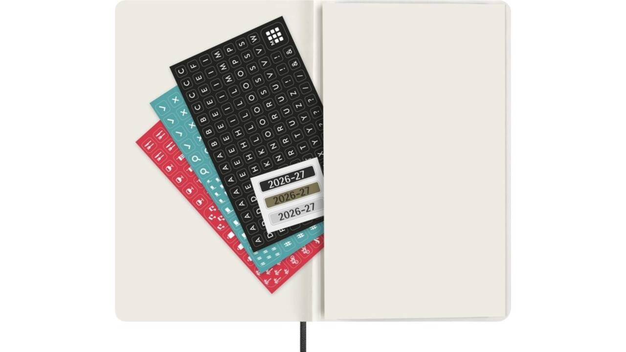 Agenda 2027 Moleskine 18M Planner Weekly 7dagen/1pagina large sc black