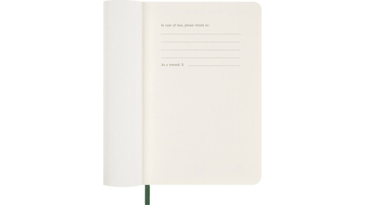 Agenda 2027 Moleskine 12M Planner Weekly 7dagen/1pagina pocket sc myrtle green