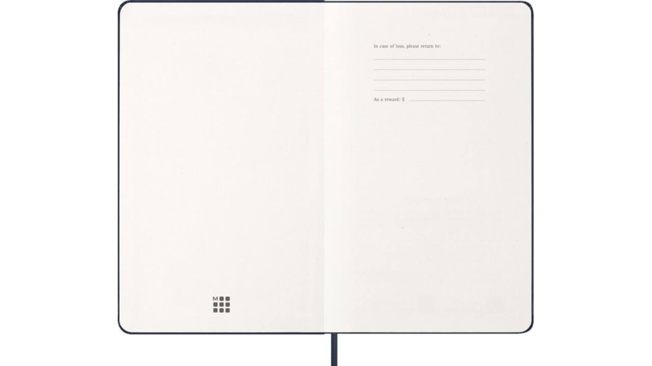 Agenda 2027 Moleskine 12M Planner Weekly 7dagen/1pagina large hc sapphire blue