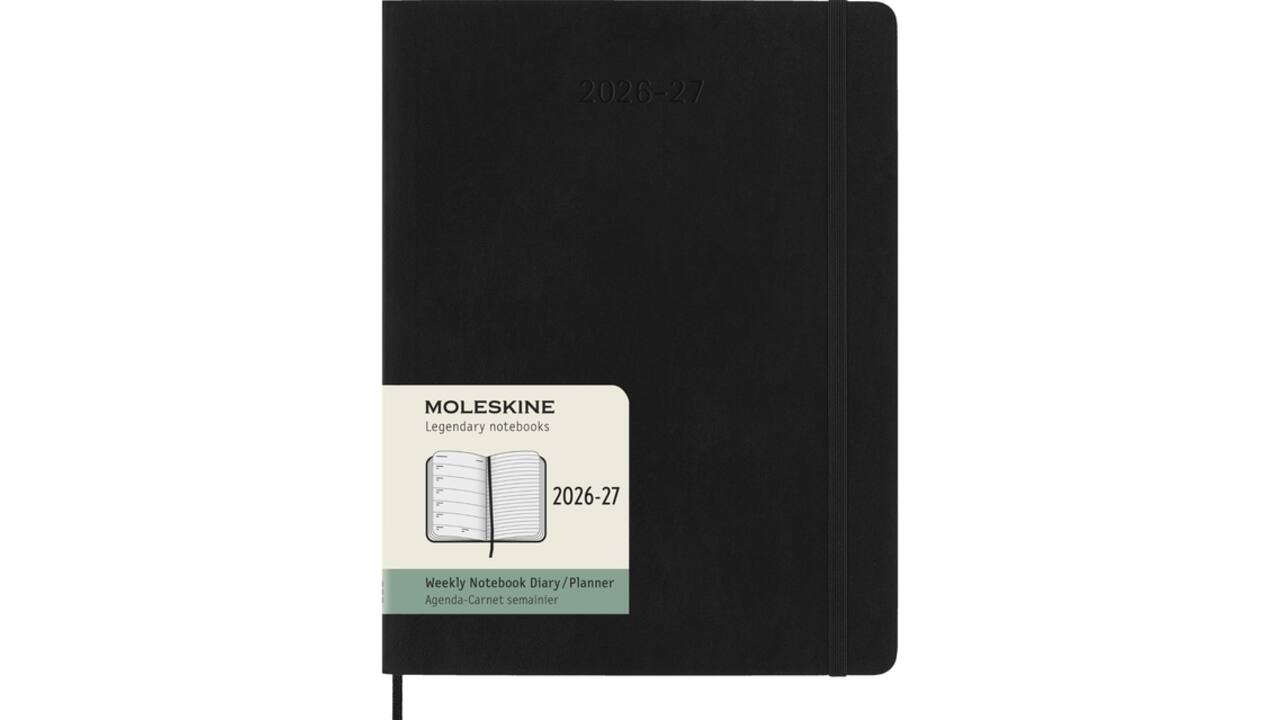 Agenda 2027 Moleskine 18M Planner Weekly 7dagen/1pagina xl sc black