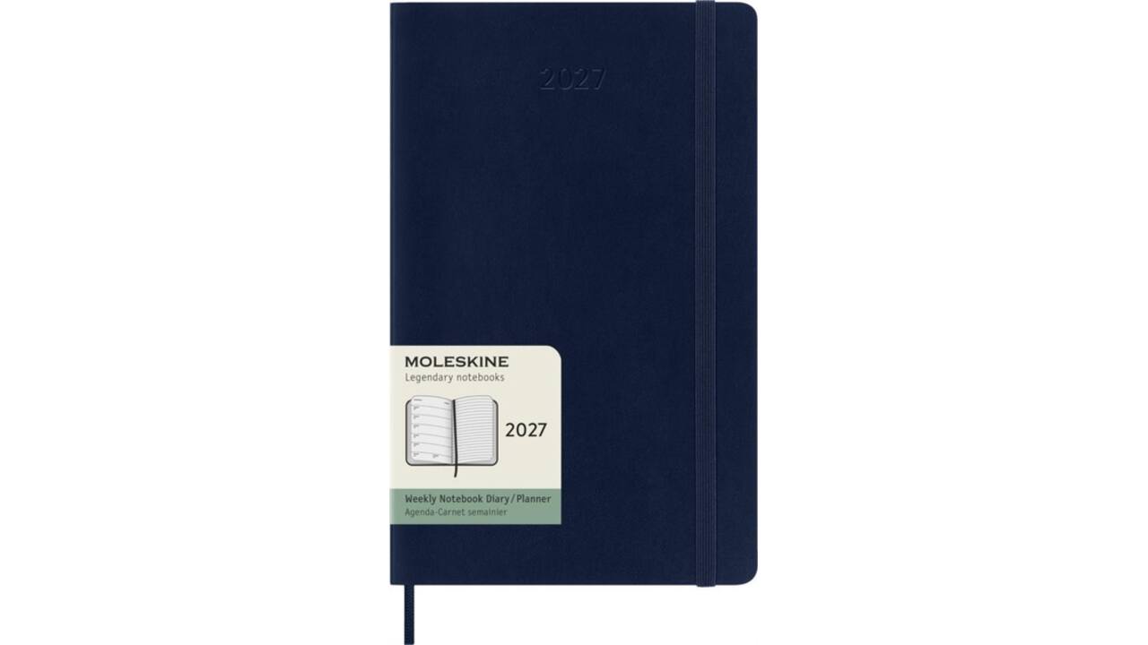 Agenda 2027 Moleskine 12M Planner Weekly 7dagen/1pagina large sc sapphire blue