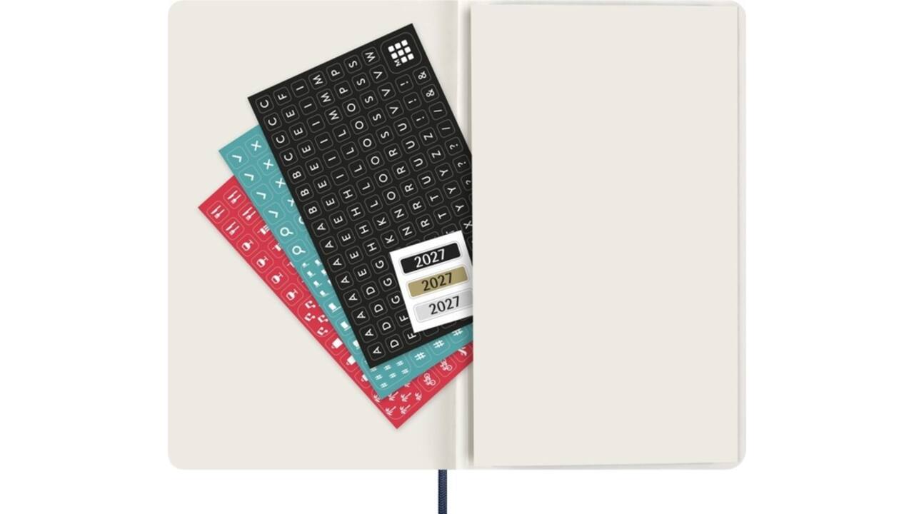 Agenda 2027 Moleskine 12M Planner Weekly 7dagen/1pagina large sc sapphire blue
