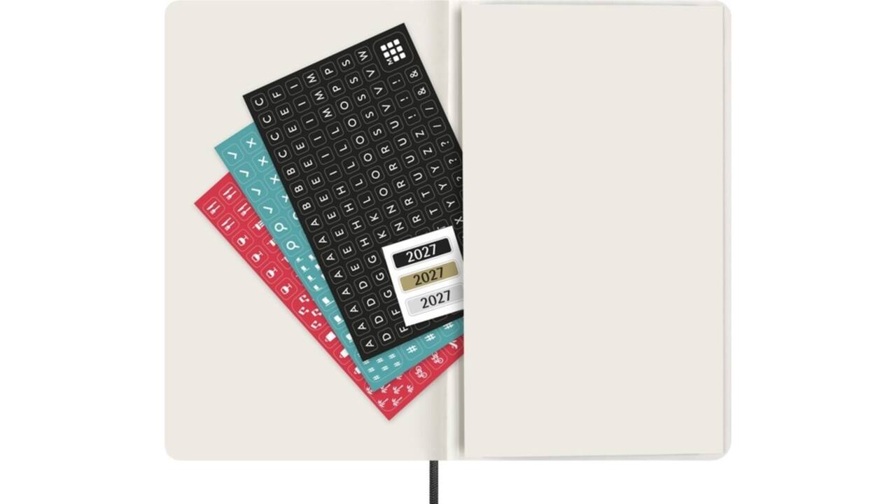 Agenda 2027 Moleskine 12M Planner Weekly 7dagen/1pagina large sc black