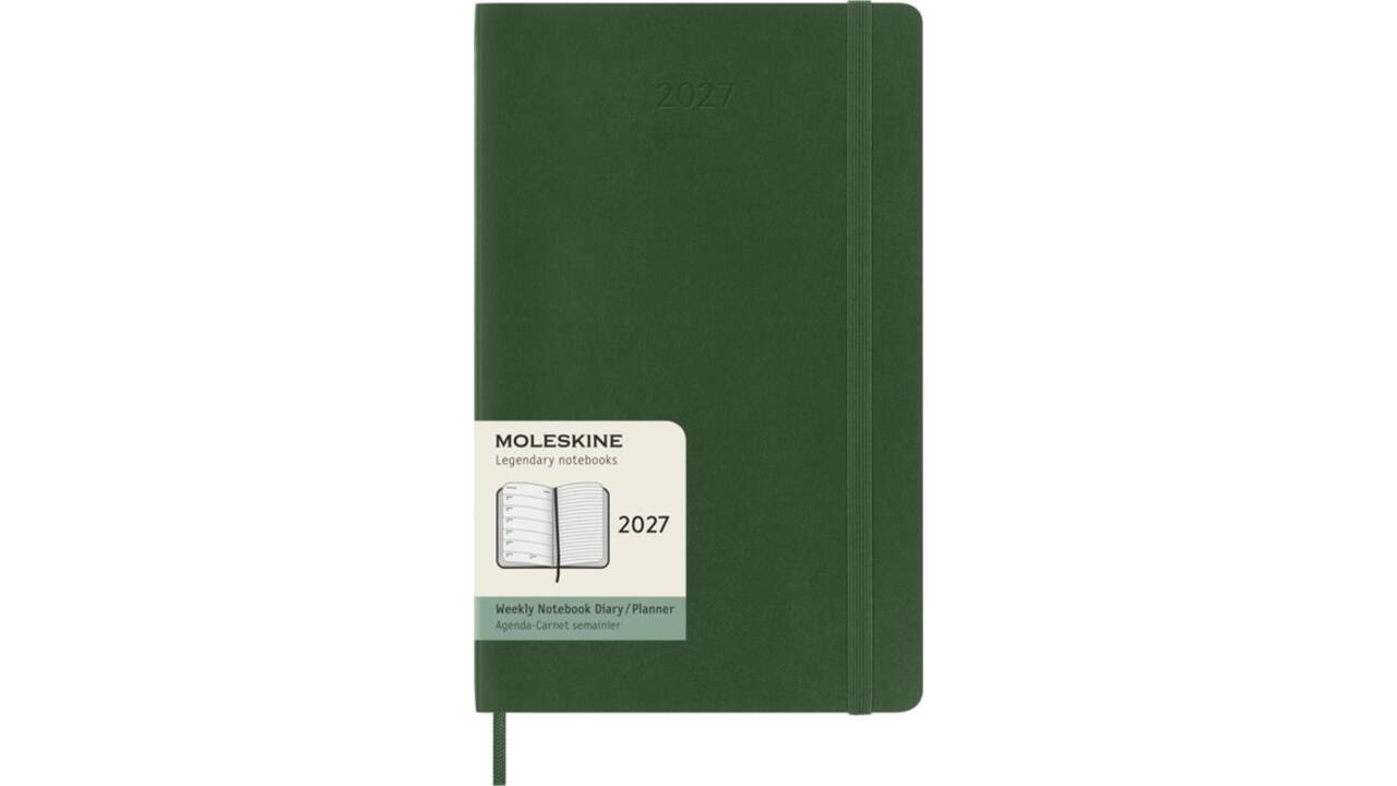 Agenda 2027 Moleskine 12M Planner Weekly 7dagen/1pagina large sc myrtle green
