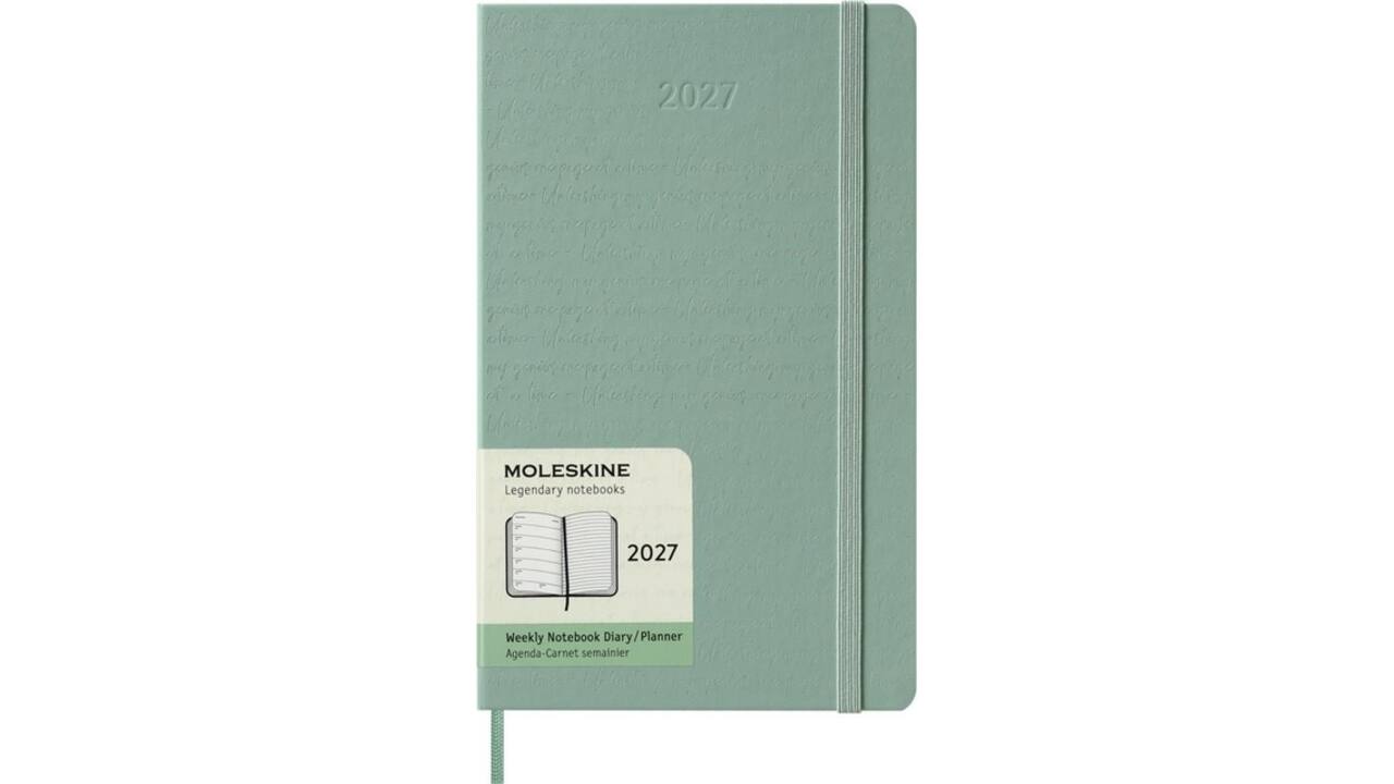 Agenda 2027 Moleskine 12M Planner Weekly 7dagen/1pagina large hc sage green