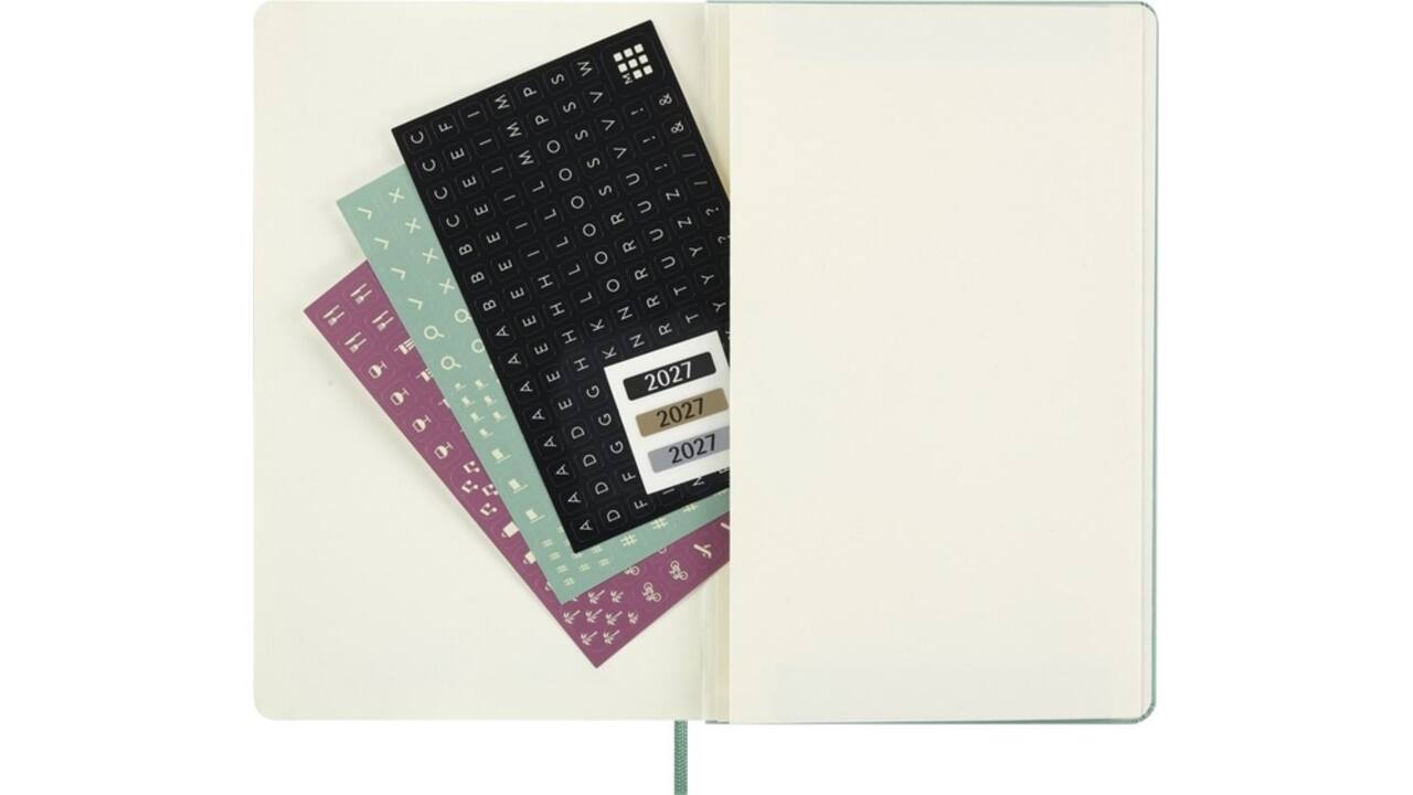 Agenda 2027 Moleskine 12M Planner Weekly 7dagen/1pagina large hc sage green