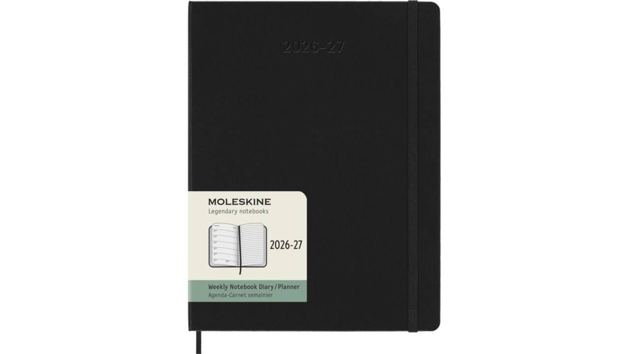 Agenda 2027 Moleskine 18M Planner Weekly 7dagen/1pagina xl hc black
