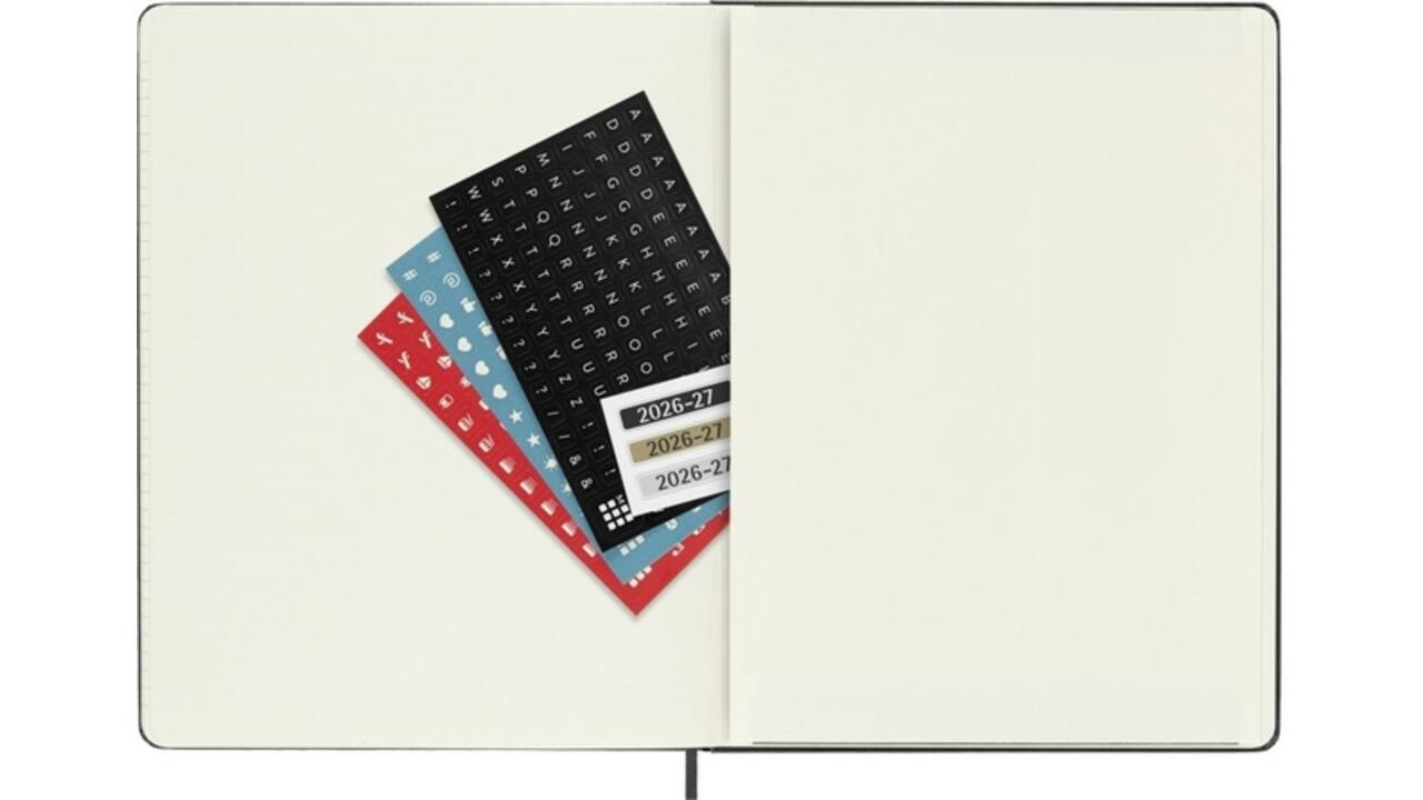 Agenda 2027 Moleskine 18M Planner Weekly 7dagen/1pagina xl hc black