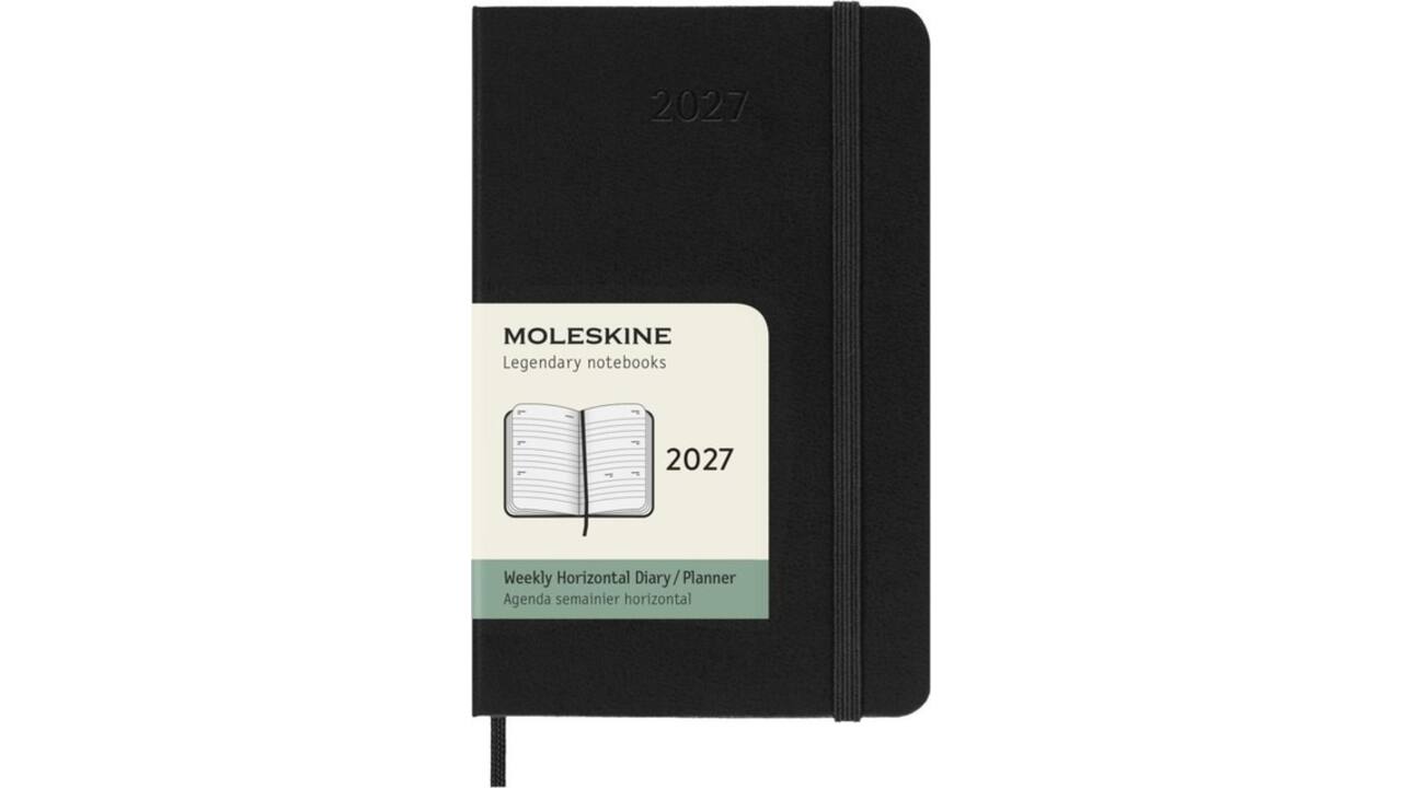 Agenda 2027 Moleskine 12M Planner Weekly 7dagen/2pagina's pocket hc black