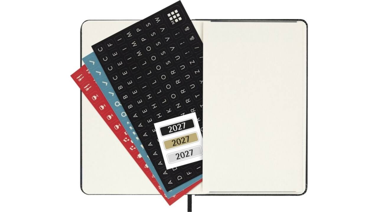 Agenda 2027 Moleskine 12M Planner Weekly 7dagen/2pagina's pocket hc black