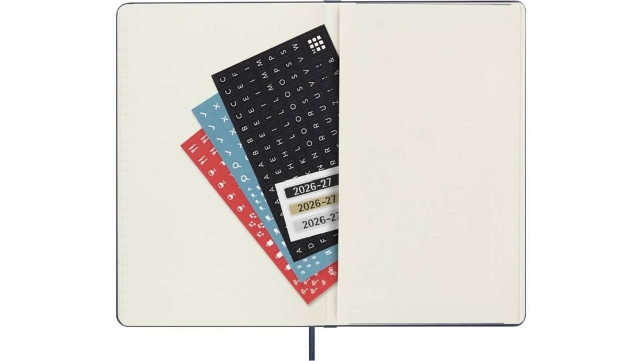 Agenda 2027 Moleskine 18M Planner Weekly 7dagen/1pagina large hc sapphire blue