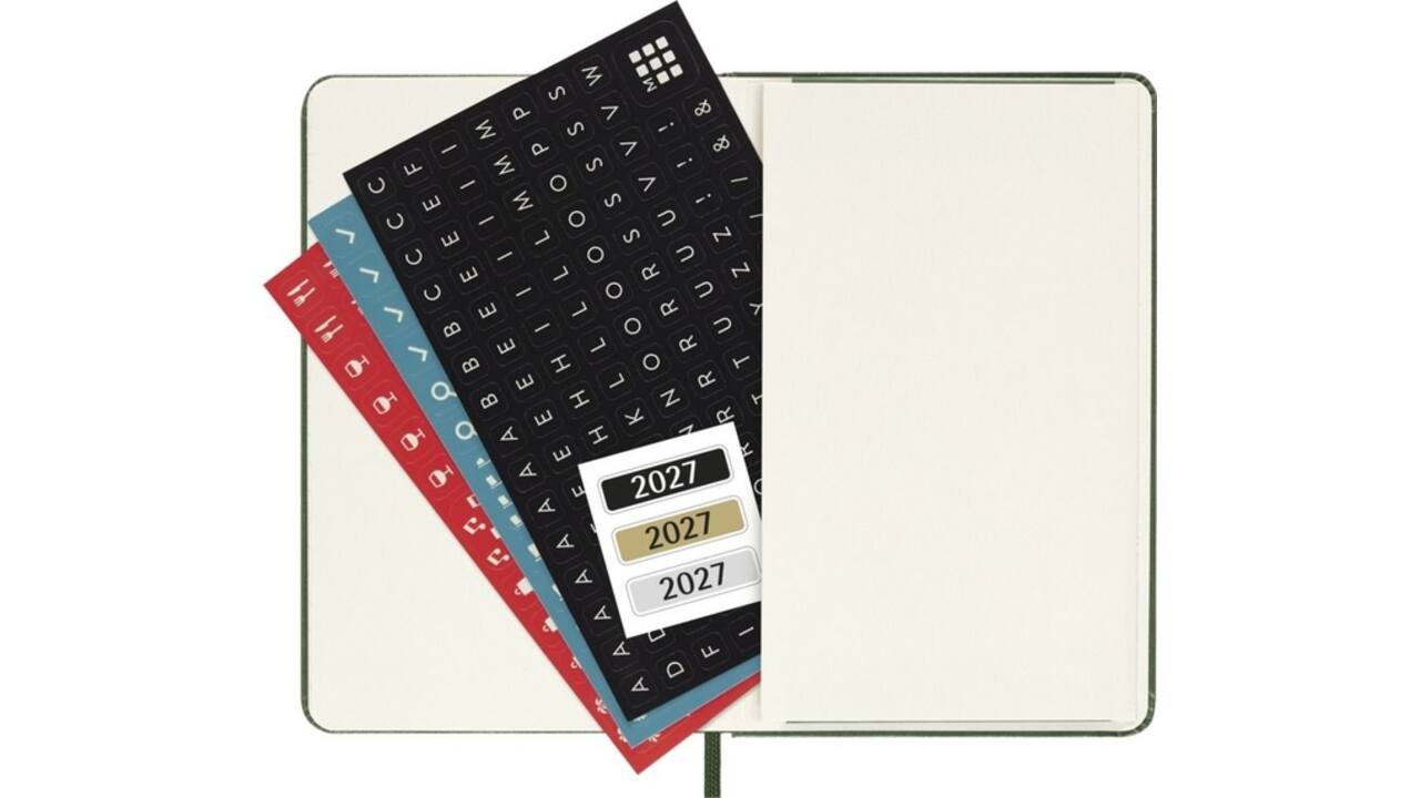Agenda 2027 Moleskine 12M Planner Weekly 7dagen/1pagina pocket hc myrtle green