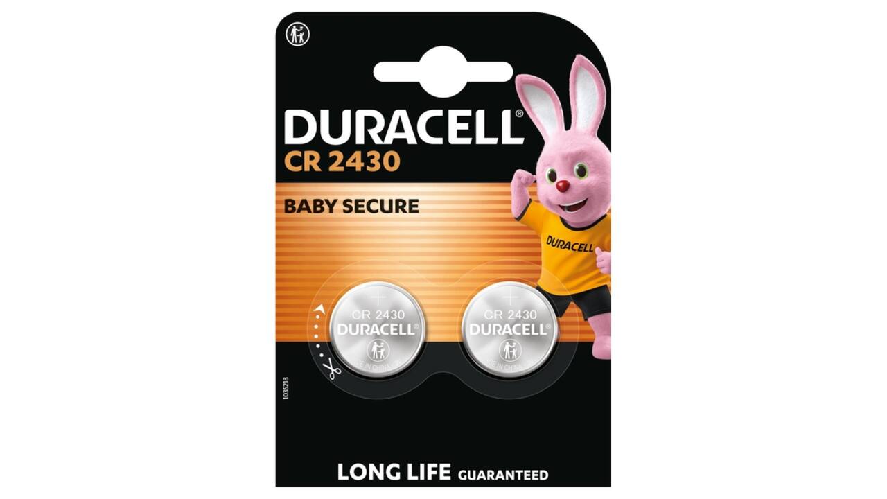 Batterij Duracell knoopcel 2x CR2430 lithium