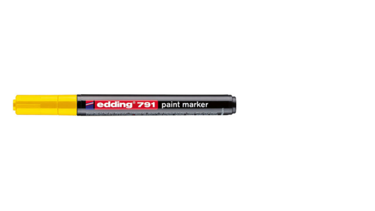 Paintmarker edding 791 op alcoholbasis 1-2mm geel