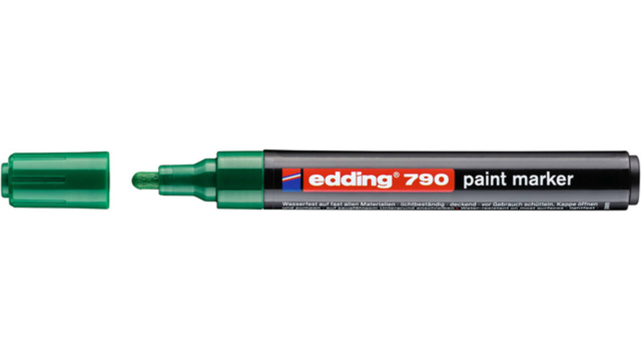 Paintmarker edding 790 op alcoholbasis 2-3mm groen