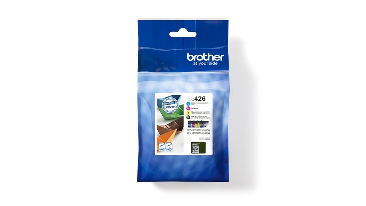 Inktcartridge Brother LC-426VAL zwart + 3 kleuren