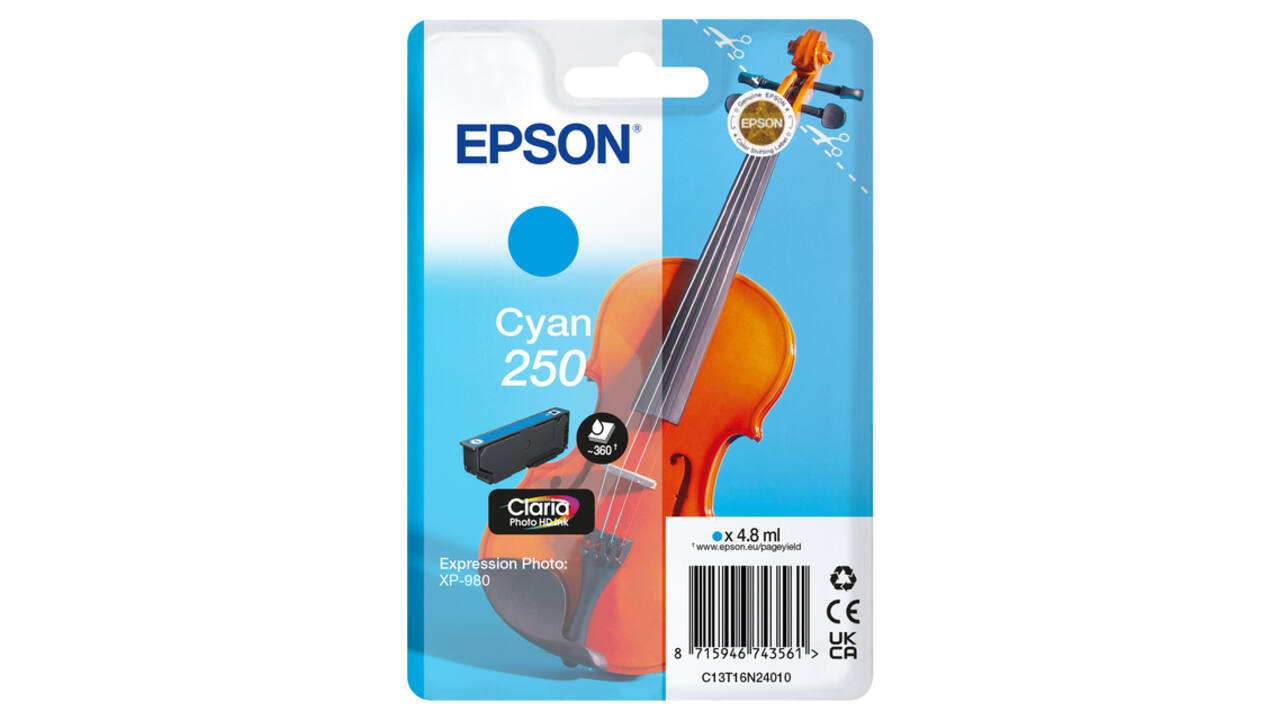Inktcartridge Epson 250 T16N24 blauw