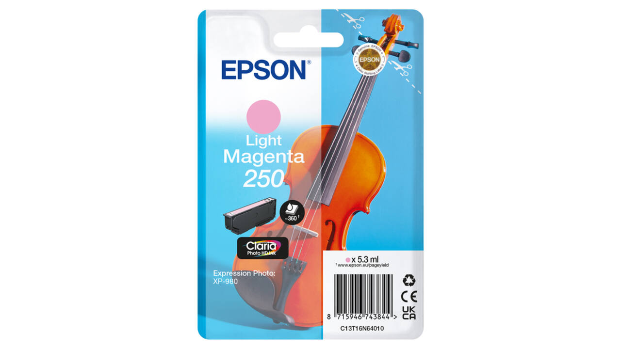 Inktcartridge Epson 250 T16N64 licht rood